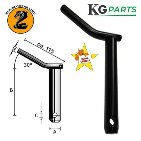 Pins with handle - Black