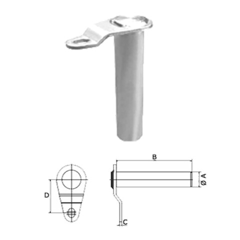 Pins for hydraulic forks - White