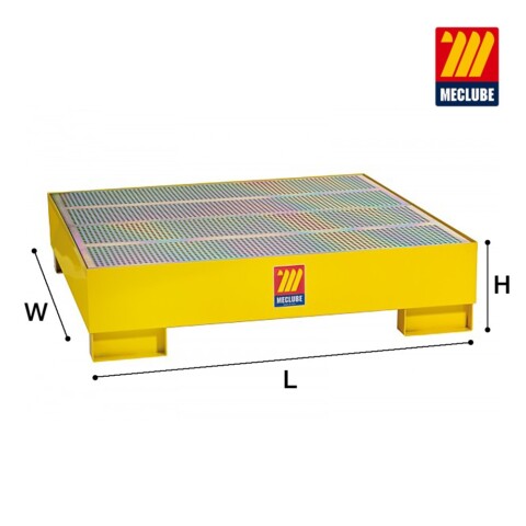 Réservoir de collecte et de stockage des fûts 1350x1350x300