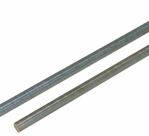 Tiges filetées classe 6/8 galvanisées L. 1 MT