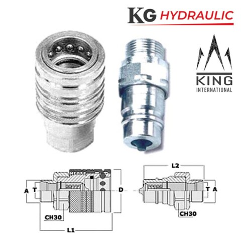 Raccords rapides métriques - cône 24
