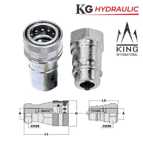 Raccords rapides - ISO 7241 - Série A en pouces
