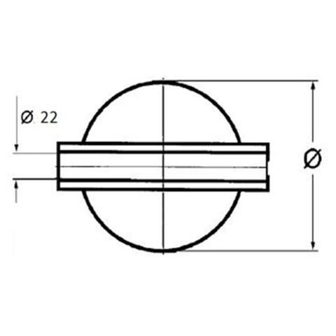 Boule flottante en PVC perforé