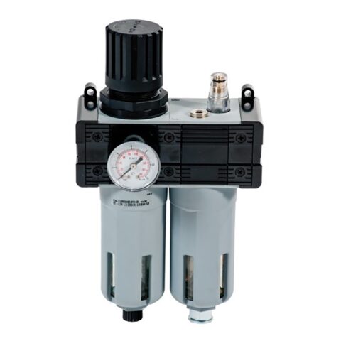 RÉGULATEUR DE PRESSION 1/2” C/FIL. - LUBR. - MANOMÈTRE